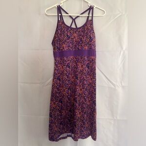 Active dress large, purple/orange